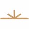 Ekena Millwork Saratoga Timber Gable Bracket, Western Red Cedar, 72"W x 33"H x 1 1/2"D x 3 1/2"F, 11/12 Pitch GBW072X33X0204SAR00SWR - alternate 2
